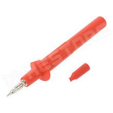 66.9112-22 / Mérőhegy, 32A, aljzat mérete: 4mm, piros (66.9112-22 / STÄUBLI)