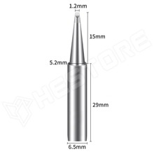 600-1.2D / Pákahegy, véső alakú, 1.2mm, BK90 forrasztóállomáshoz és BK906-A1 forrasztópákához (600-1.2D / BAKON)