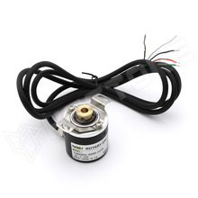 D6MM-600PPR-ENC / mágneses, Hall, inkrementális encoder, 600ppr, Ø6mm vakfuratos, nyomatéktámasszal, NPN, 5…24V DC