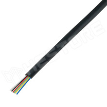 TK66BK / 6-eres telefon vezeték, fekete (lapos kábel) (BQ CABLE)