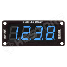 TM1637-M4D56-BL / 7-szegmenses kijelző modul, TM1637 soros vezérlő IC, 4 digit, 0.56