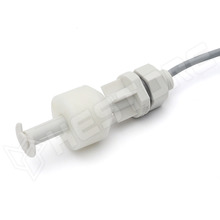 LS02-1B66-PP-500W / Folyadékszint kapcsoló, SPST-NC, 50cm vezeték, vízhez és híg savakhoz (LS02-1B66-PP-500W / STANDEX / MEDER)