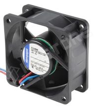 614NGHH / Ventilátor, DC, 24V DC, 60x60x25mm, siklócsapágy, 56m<sup>3</sup>/h, axiális, tengelyirányú (614NGHH / EBM-PAPST)