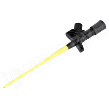 KLEPS2600BK / Mérőfogó, klipszes, 4mm banánhüvely, fogási tartomány: max. 3.5mm, 6A, fekete (972306100 / HIRSCHMANN T&M)