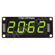 TM1637-M4C56-GN / 7-szegmenses kijelző modul, TM1637 soros vezérlő IC, 4 digit, 0.56