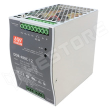 DDR-480C-12 / Tápegység, állandó feszültségű, buck-boost, 12V DC, 33,4A, 33,6...67,2V DC, 400,8W, DIN sínre (DDR-480C-12 / MEAN WELL)