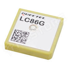 LC86GAAMD / GNSS vevő modul, GPS/GALILEO/BEIDOU, egysávos, LNA-val, integrált 15x15 mm-es antenna (Airoha 3352) (QUECTEL)