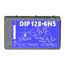 EADIP128-6N5LWTP / Grafikus LCD kijelző, STN Negatív, kék, 128x64, LED háttérvilágítás + touch panel (ELECTRONIC ASSEMBLY)