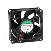 EE80251B1-A99 / Ventilátor, DC, 12V DC, 80x80x25mm, golyóscsapágy, 69.66m3/h, axiális (EE80251B1-000U-A99 / SUNON)