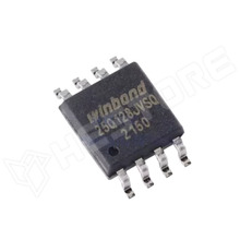 W25Q128JVSIQ, FLASH memória (NOR), 128Mbit, SPI (T0054472199 / WINBOND)
