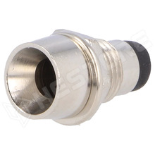 R9-4815L / LED foglalat, Ø5mm-es LED-hez, krómozott, homorú (R9-4815L / SCI)