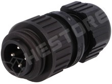 934124100 CA 3 LS / Ipari csatlakozó, lengő dugó, apa, 3P+PE, 16A, 400V, IP67 (HIRSCHMANN)