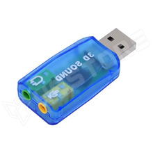 USBSC-5CH1 / USB hangkártya, virtuális 5.1, mikrofon bemenettel