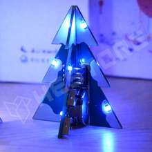 SCT-BL / Zenélő, világító karácsonyfa KIT, 6V DC, SMD LED, kék