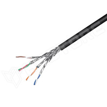 S/FTP-CAT6A-CU-PATCH / Vezeték, S/FTP, 4x2x26AWG, Cat 6a, sodrat, Cu, LSZH, szürke (96095 / GOOBAY)