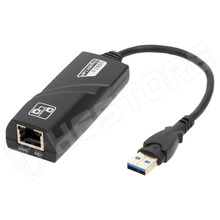 AK-AD-31 / USB - Fast Ethernet átalakító, USB 3.0, 10/100/1000Mbps, 15cm (AK-AD-31 / AKYGA)