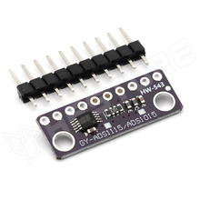 ADS1115-M2MINI / ADS1115 alapú, I2C-s 16 bites ADC modul, programozható erősítővel, 4 csatornás, 2.0V-5.5V