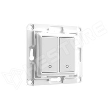 SHELLY-WS2-W / Shelly Wall Switch fali villanykapcsoló, 2 gombos fehér (FG3800235266199 / SHELLY)
