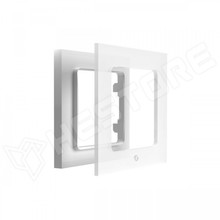 SHELLY-WF1-W / Shelly Wall Switch sorolókeret, 1-es fehér üveg előlapos (FG3800235266229 / SHELLY)
