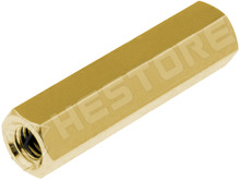 DZ-M3-BB-22 / Réz távtartó, BB típus, M3, 22mm