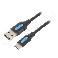COKBG / USB 2.0 kábel, USB A dugó - USB C dugó, 1.5m, 480Mbps (COKBG / VENTION)