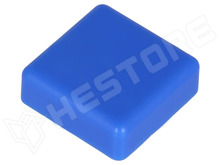 TACT-2BSBE / Nyomógomb sapka, négyzetes, 12x12mm, kék (TACT-2BSBE)