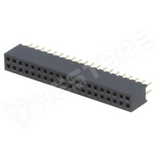 DS1065-03-2X20S8BV / Tüskesor aljzat, anya, 40P (2x20P), THT, egyenes, 1.27mm (DS1065-03-2*20S8BV / CONNFLY)