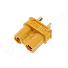 XT30U-F-CF / DC tápcsatlakozó, XT30, apa, vezetékre forrasztható, 30A