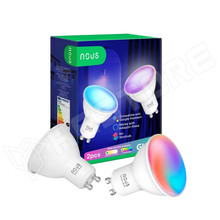 NOUS-P8-GU10-RGB-TUYA-x2 / Nous P8 okos Tuya Wi-Fi RGB izzó (GU10 foglalat), Matter kompatibilis (2 db) (NOUS P8 X2 / NOUS)