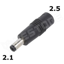 DCPLUG-P1M-P1J / Csatlakozó adapter, aljzat: 5.5x2.5 - dugó: 5.5x2.1, egyenes (DC PLUG-P1M-P1J / MEAN WELL)
