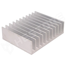 RAD-A5724-100 / Hűtőborda, extrudált, alumínium, nyers, 124x100x35mm (RAD-A5724/100 / STONECOLD)