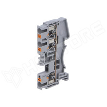 DS2.5-GY-3 / Sorkapocs, sín, 0.2...4mm2, DIN sínre, szürke, Pólusok száma: 1, Kivezetések száma: 3 (DS2.5-TW-01P-11-00Z(H) / DEGSON ELECTRONICS)