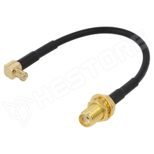 AD.ANT.015.2 / Kábel, MCX apa 90° - SMA anya, 150mm (AD.ANT.015.2 / JC Antenna)