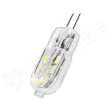 DEL1514 / LED lámpa, meleg fehér, G4, 12V ACDC, 200lm, 2W, 360°, 3000K