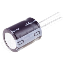UCS2G100MPD / Kondenzátor, elektrolit, 10µF, 400V DC, 5mm, alacsony impendancia, Ø10x20mm, -40...105°C (UCS2G100MPD / NICHICON)