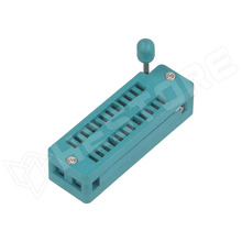 DS1044-240G / Textool foglalat, ZIF, 2.54mm, 24 pin (DS1044-240G / CONNFLY)