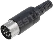 DIN-8M-270 (005) / 8 pólusú tuchel dugó