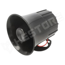 SPD1-1-1T-20W / Hangjelző, sziréna, dinamikus, 1-tónusú, 12V DC, 1300mA, Ø105mm (SPD1-1 1T/20W)