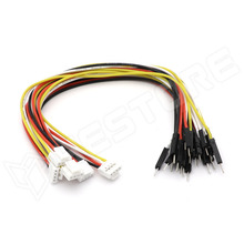 GROVE-MALE-5-200 / Grove 4pin apa jumper to Grove 2mm 4pin, kábelcsomag, 5db szerelt kábel, 20cm