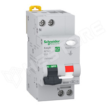EZ9D55625 / Fí-relé, RCBO megszakító, 25A, 30mA, 1+N, A típus (EZ9D55625 / SCHNEIDER ELECTRIC)