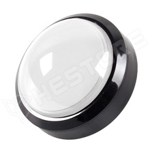 DOME-BTN-100-WH / Nyomógomb, Dóm, 100mm, LED világítás, 12V DC, műanyag, fehér