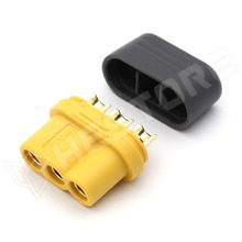 MR60-F-CF / DC tápcsatlakozó, MR60, anya, vezetékre forrasztható, 30A, 3Pin