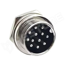 GX20-12P-M / GX ipari csatlakozó, 12pin, apa, aljzat, 20mm