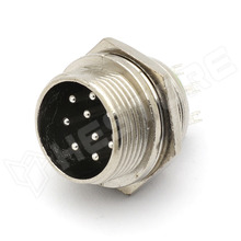 GX16-9P-M / GX ipari csatlakozó, 9pin, apa, aljzat, 16mm