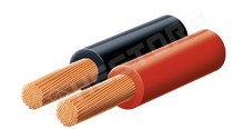 TAS-C102-2.50 / Hangszóróvezeték, 2 x 2.5mm2, Piros-Fekete, oxigén mentes réz sodrat, OFC (C102-2.50 / TASKER)