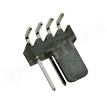 KF2510-31P-90-BK / Csatlakozó tüskesor, apa, 4 pólusú, 90°-os, 2.54mm, 3p és 4p ventilátor csatlakozóhoz, fekete