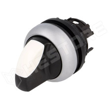 M22-WK / Kapcsoló, forgó, 22mm, 2 pozíciós (1 momentary, 1 stabil), IP66, fehér-fekete (M22-WK / 216865 / EATON ELECTRIC)