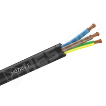 H07RN-F-3G2.5 / Vezeték, H07RN-F, 3G2,5mm2, kerek, sodrat, Cu, gumi, fekete (1600118)