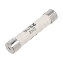BK-AHC-500-R / Biztosíték, olvadó, gyors, 500mA, 600V AC, 6.3x32mm, hengeres, kerámia, miniatür (BK-AHC-500-R / EATON/BUSSMANN)
