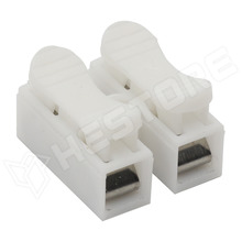 PTCT-CH-2 / Kisteljesítményű kapcsos-rugós vezeték összekötő (toldó), kisáramú, 2P, max. 230V AC / 1A, 12V DC / 1A, 1.5mm2
